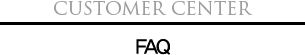 Customer Center FAQ